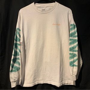 Chocolate Skateboards T Shirt Sz L Mens Used L/S White Hype 21x28